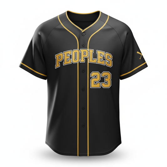 Custom Embroidered Jersey - Front - PEOPLES